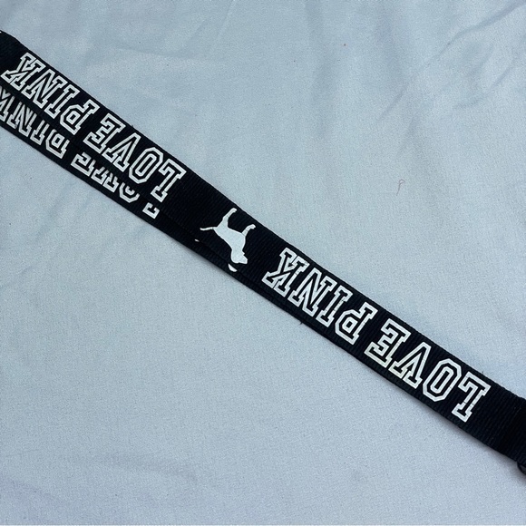 Pink by Victoria secret black logo lanyard NWOT - Picture 6 of 6